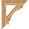 Ekena Millwork Merced Traditional Rough Sawn Bracket w/ Offset Brace, Western Red Cedar, 8"W x 34"D x 38"H BKT0806X34X38MRC01RWR - alternate 2